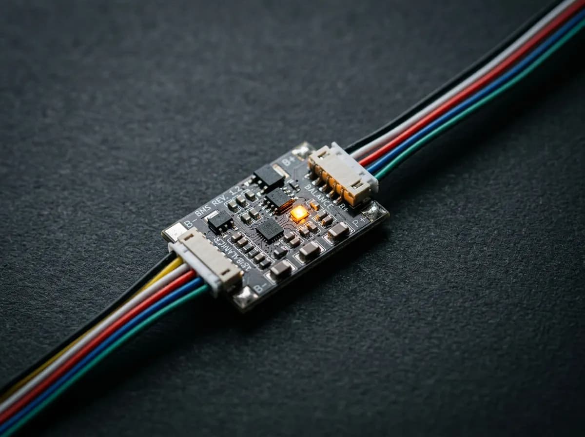 Illustrative close up of a control unit circuit board for tesla work